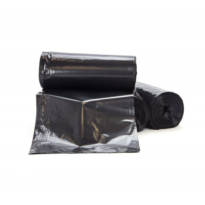 46 Gal. 1.5ML Black Trash Bags,  23in. x 17 x 46